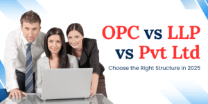 OPC vs LLP vs Pvt Ltd